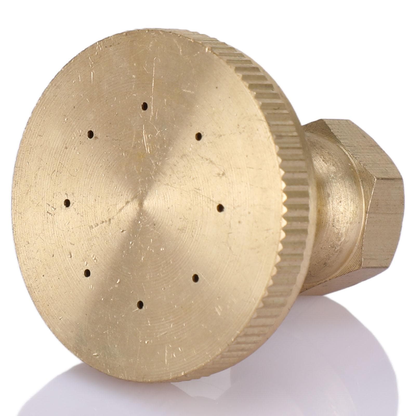 Garden Atomizing Nozzle Copper G3/8 Internal Thread Straight Head 8 Holes Water Pipe Spray Head for