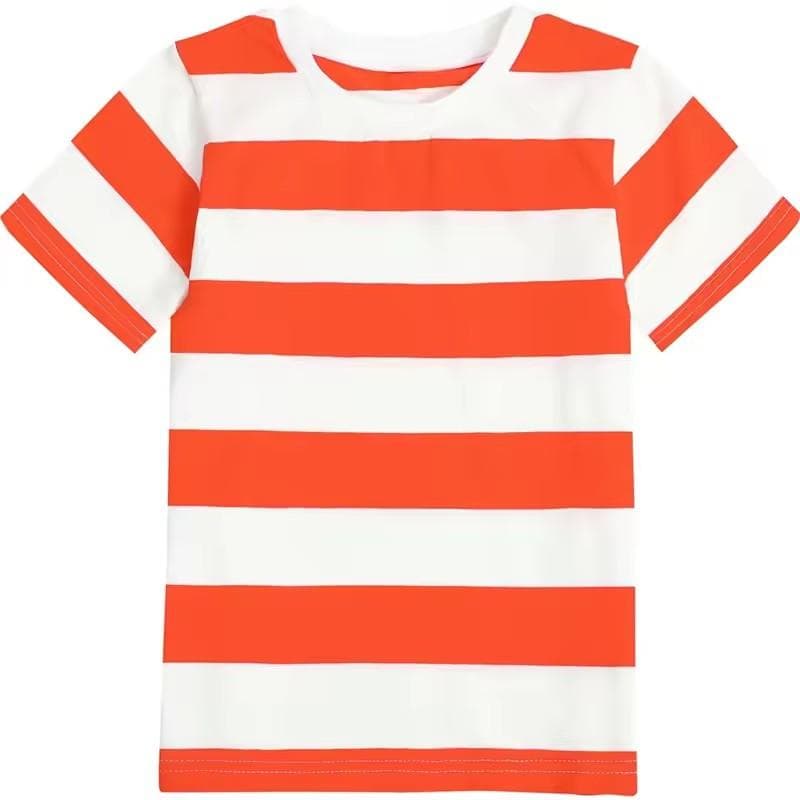 3D Printed Contrasting Colors Stripes Design Tee Shirts O-neck Short Sleeve Leisure Men Summer Clothing Classic Tee S