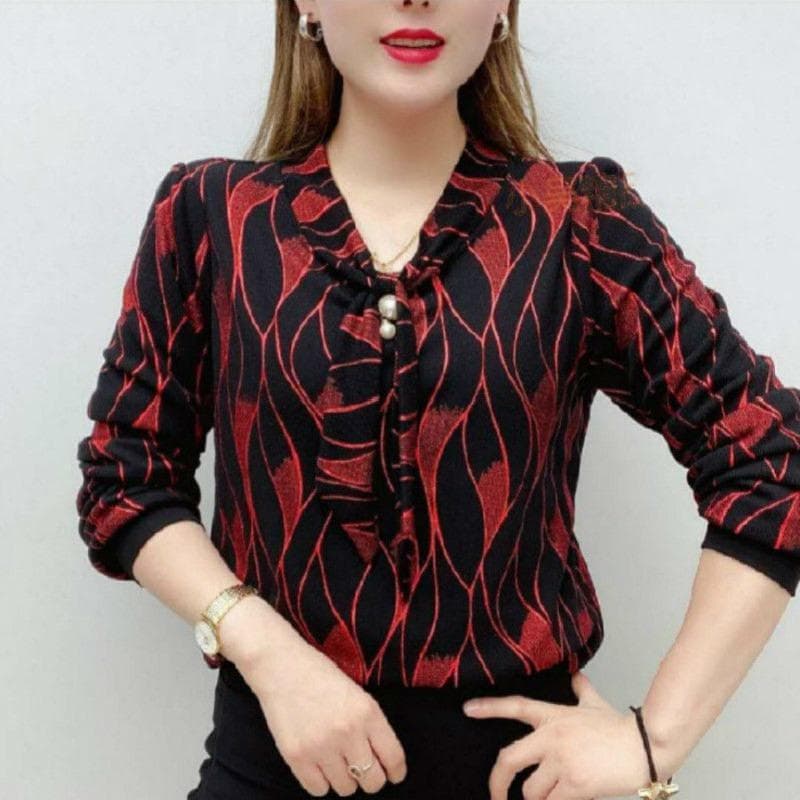 Middle-aged Mother Spring Top for Women New Large Size T-shirt Middle-aged and Elderly Women Spring and Autumn Base Shirt XL