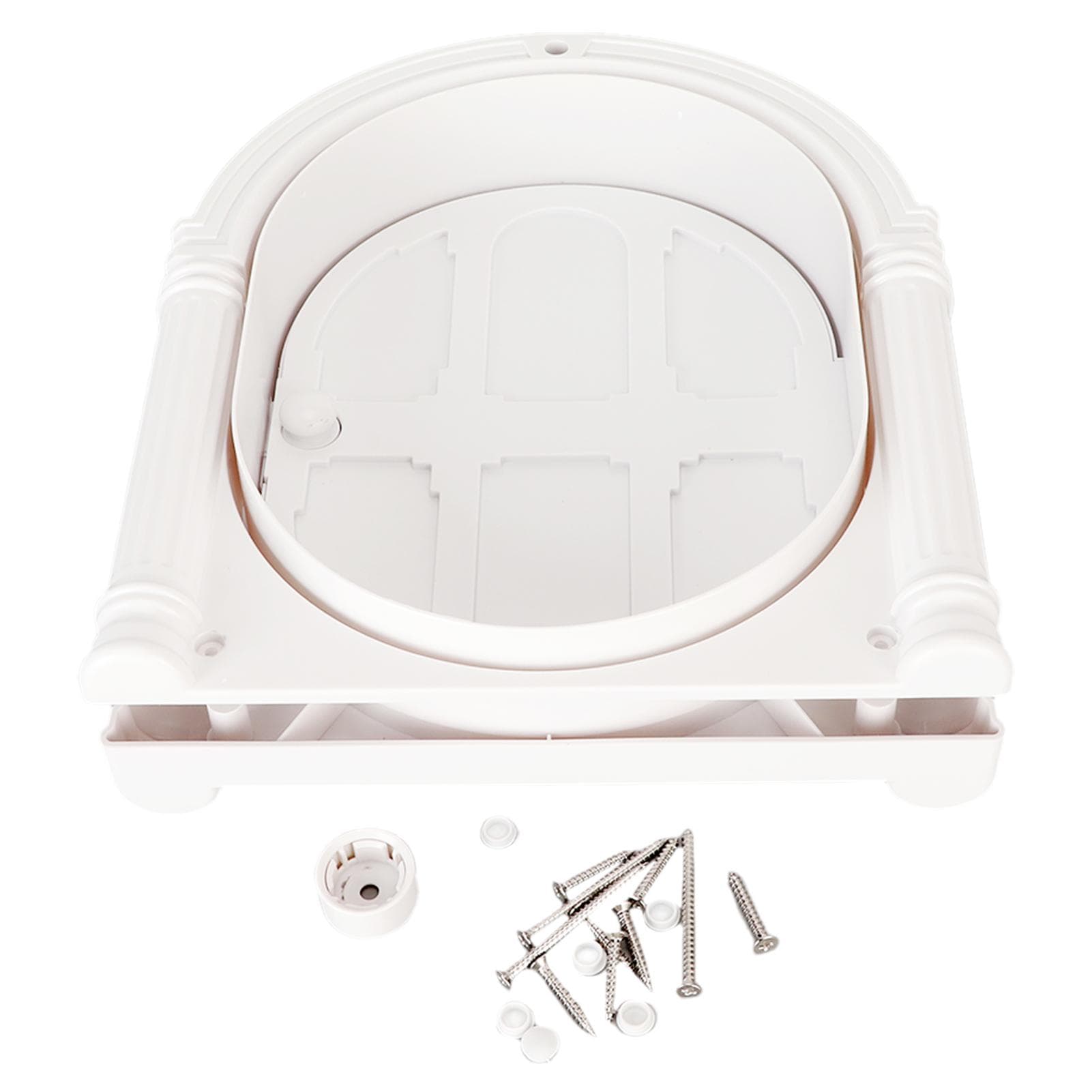 Arched Cat Door ABS Easy DIY Installation Safe Durable Flapless Pet Interior Door for Cats Puppy