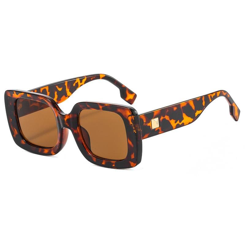Vintage Rectangle Sunglasses UV400 Protection Square Frame Designer Shades for Women Men Retro Style only 1pcs sunglasses