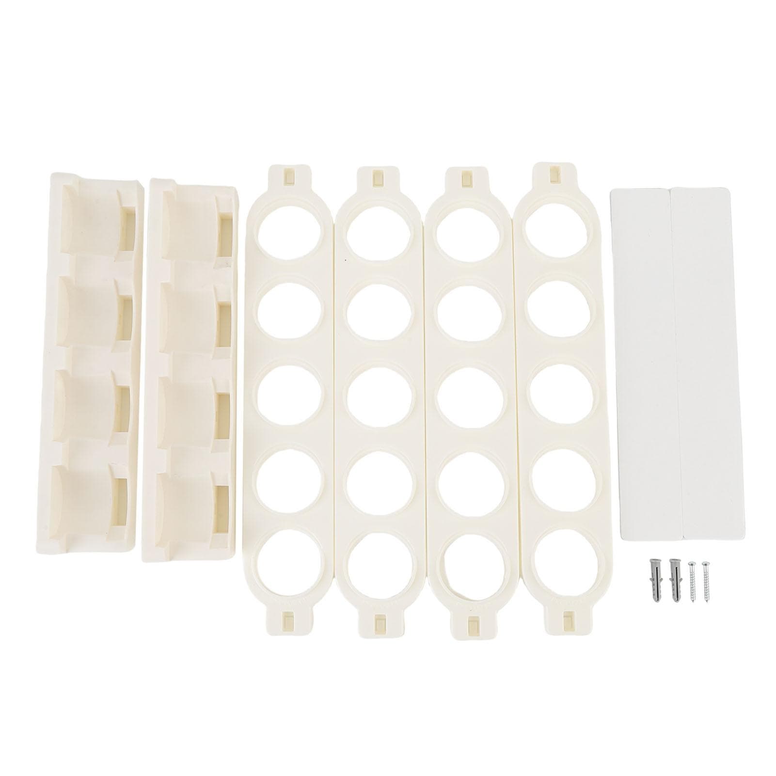 Coffee Capsules Holder Wall Mount Adhesive Storage Rack Coffee Pod Organizer for Kitchen Dormitory white