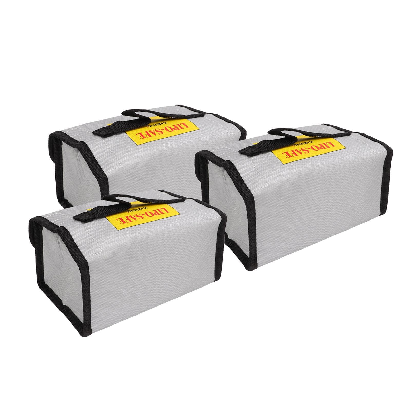 3PCS Lipo Battery Safe Bag Flame Retardant High Temperature Resistance Lithium Battery Bag