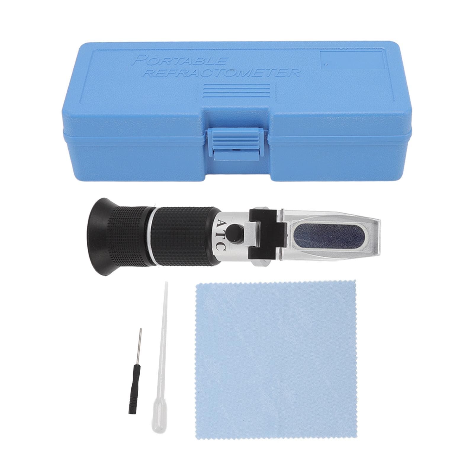 High Accuracy Refractometer 0?32 Brix 0?140 Fruit Wine 0?27 Baume Scale Display Concentration Meter