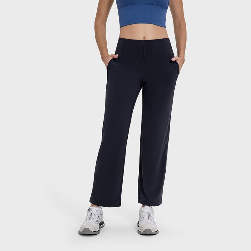 New Cool and Versatile High-waist Slimming Yoga Pants Stretch Moisture-absorbing and Sweating Casual Wide-leg Pants 12