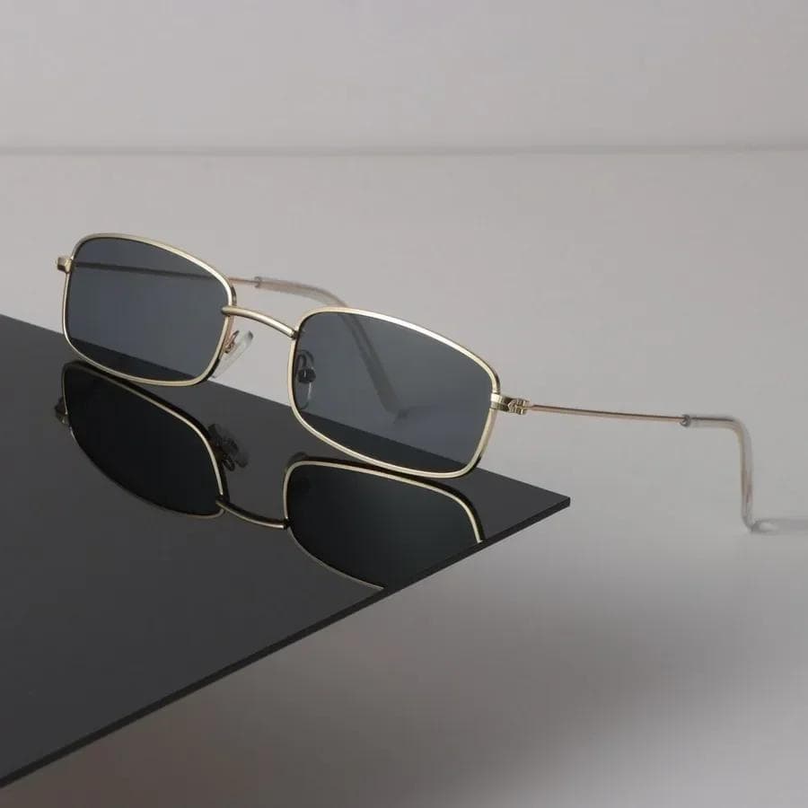 Square Sunglasses Women Men Vintage Stylish Mirror Lens Sun Glasses Fashion Personality Oculos De Sol UV Protection Other