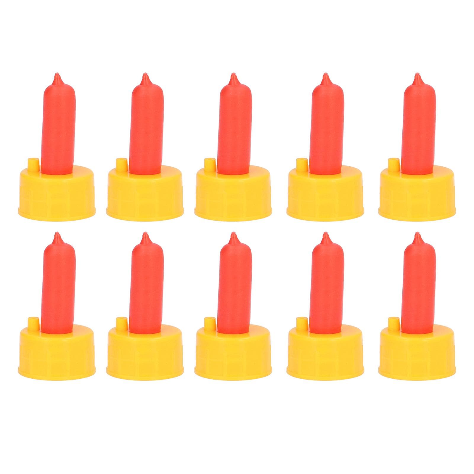 10Pcs Lamb Milk Drink Nipple Sheep Nursing Feeder Nipple for Orphaned Small Animal Feed Red