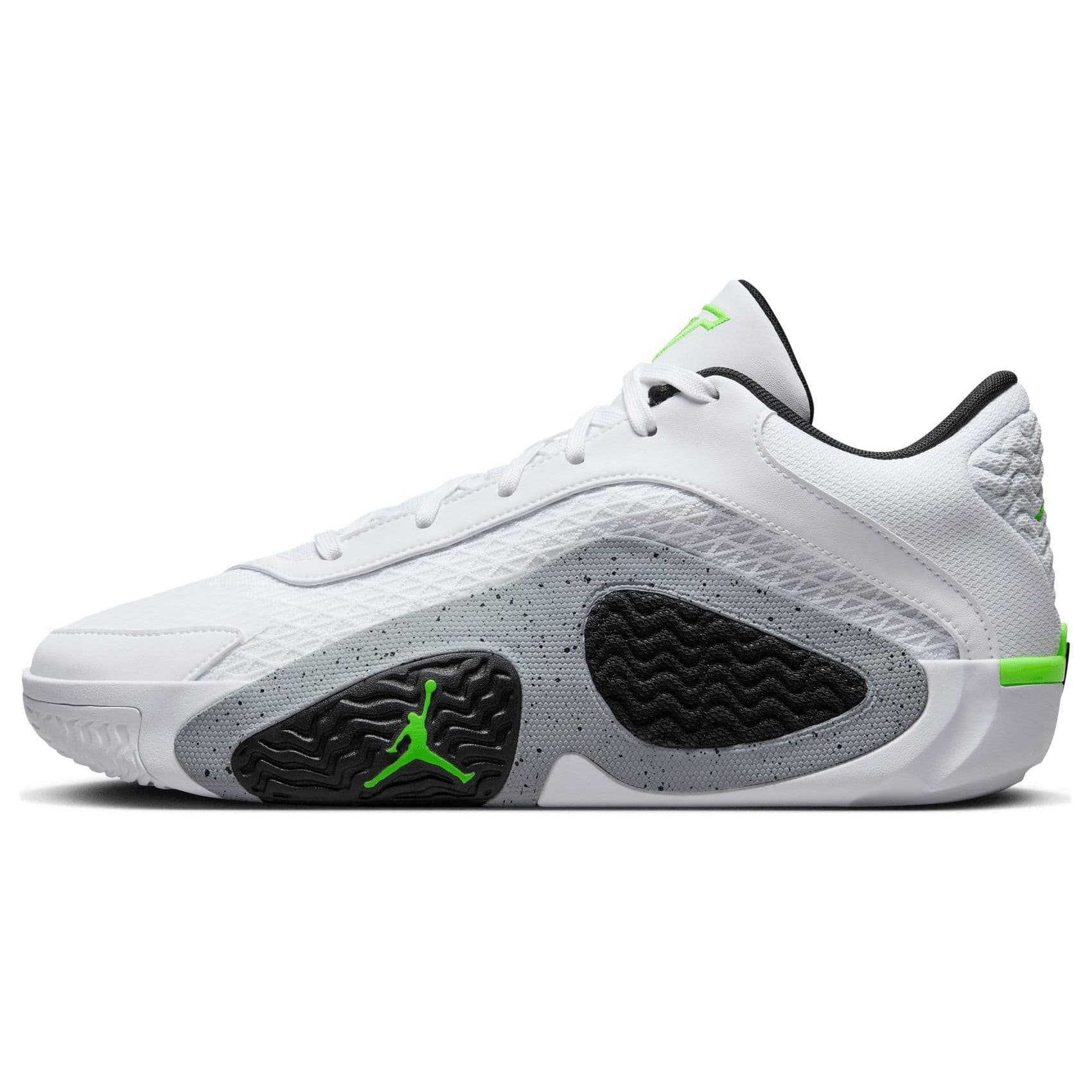 Air Jordan Tatum 2 PF Neon Men Sneakers White Black Wolf-Grey FJ6458-100 41
