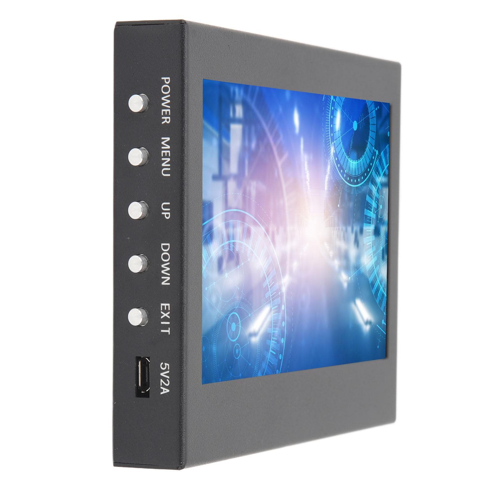 Portable Display Monitor with HD Multimedia Interface VGA Inputs Plug and Play 800x480 5in TN