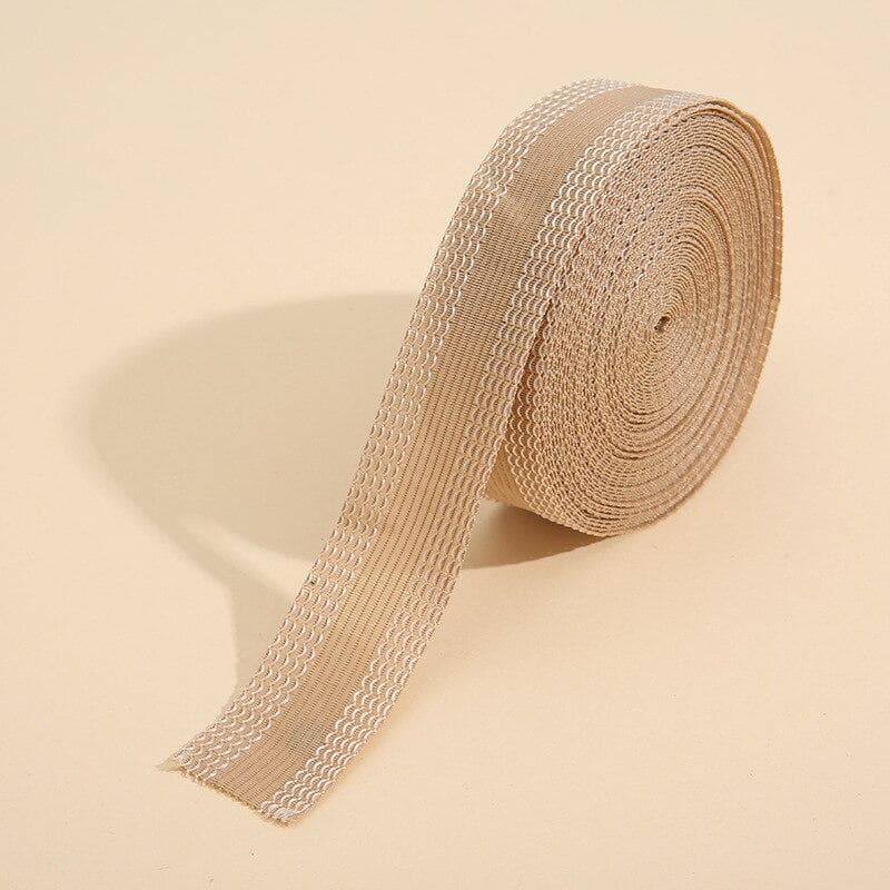 Self-Adhesive Tape for Trousers Legs Edge Shortening Sewing Tools Tape Paste Hemming Iron on Pants Jeans Clothes Length Shorten 3m beige