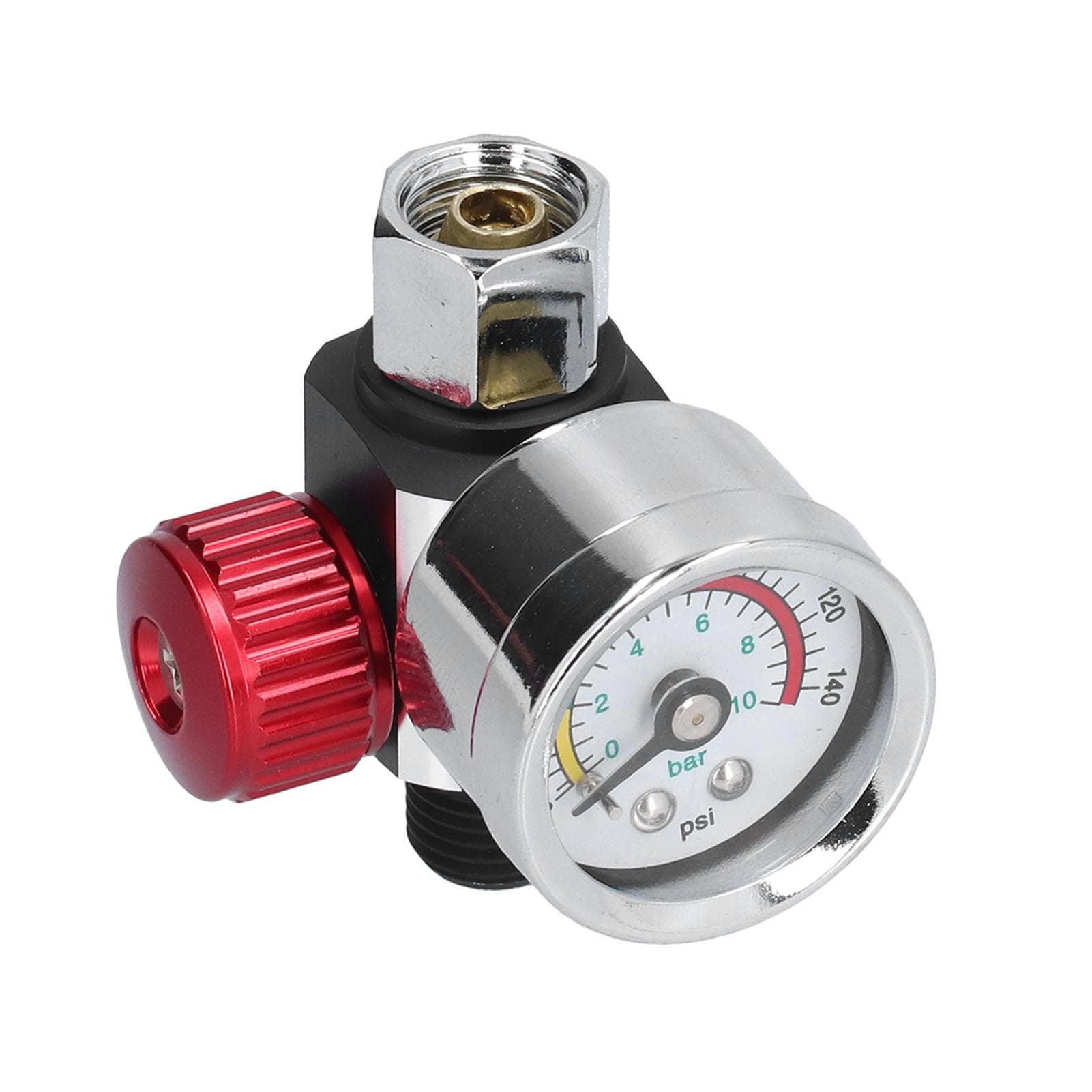 Air Pressure Regulator 14in Alloy Paint Spray Gun Pressure Regulator Valve for Adjusting Pressure