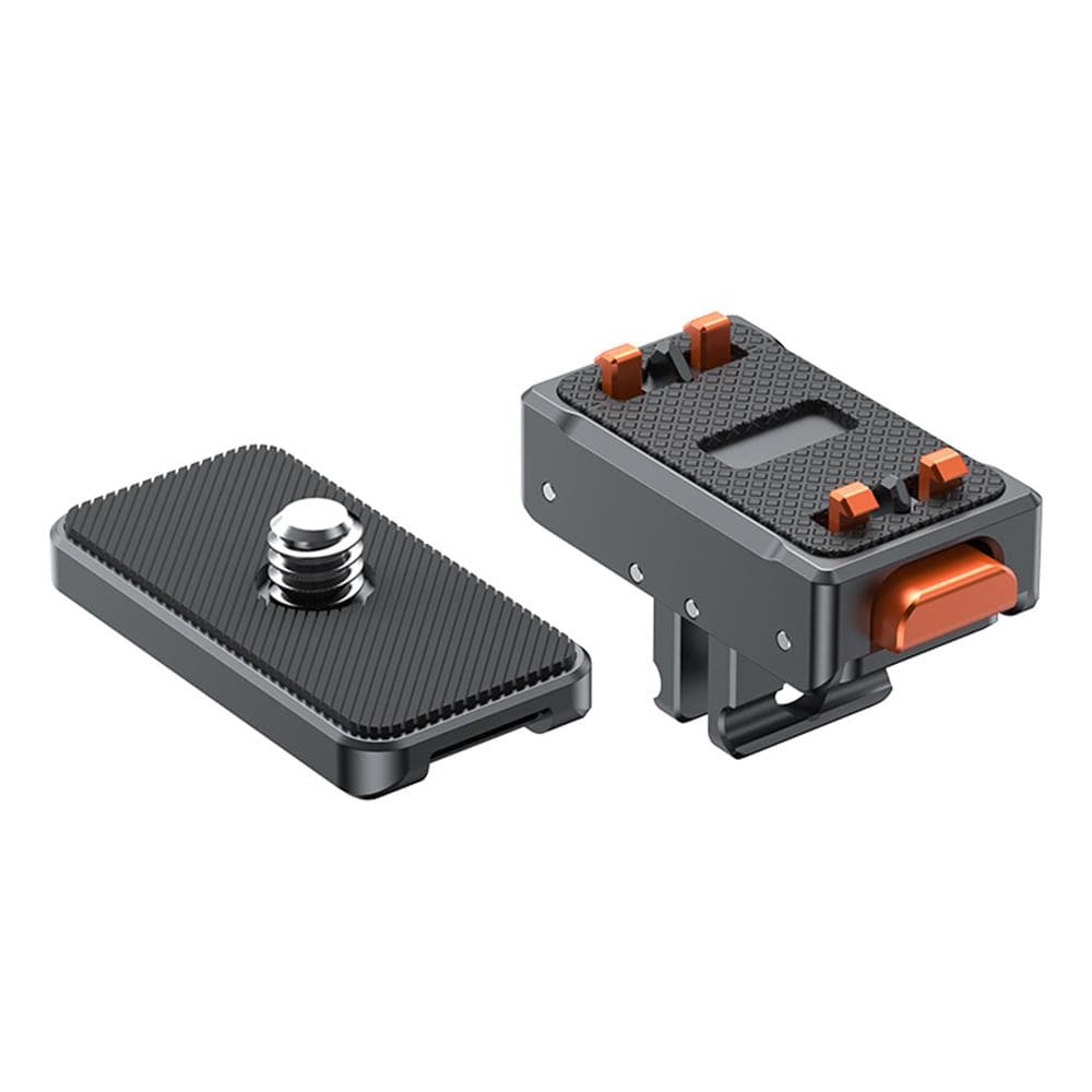 VRIG AC07 Sports Camera Quick Release Mount Magnetic Adapter Mount Aluminum Alloy with 1/4 Inch With QR Plate
