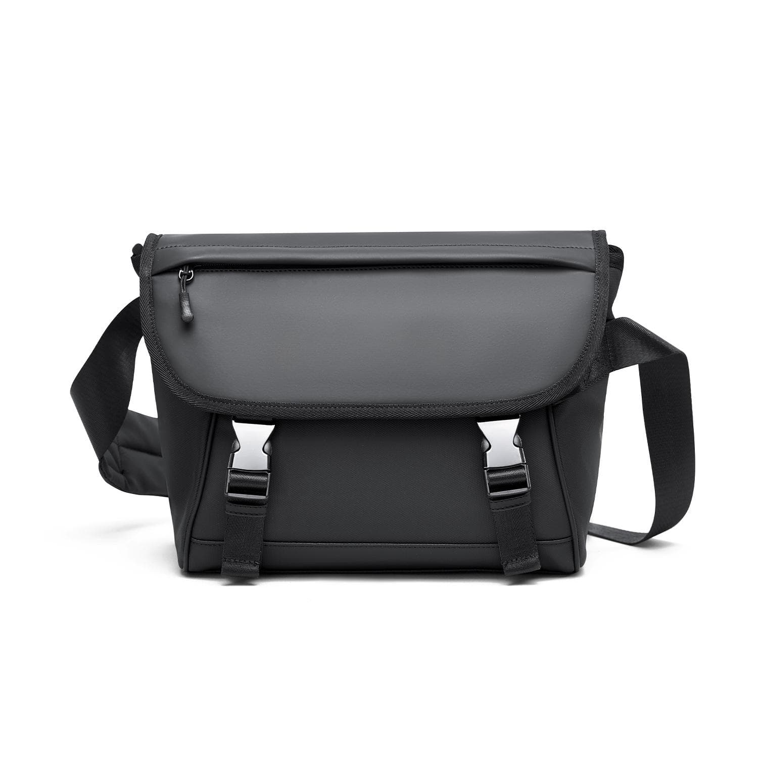 Trendy Cycling Commuting Crossbody Bag, Men's Functional Single-shoulder Messenger Bag, Casual Large-capacity Backpack and Small Bag black
