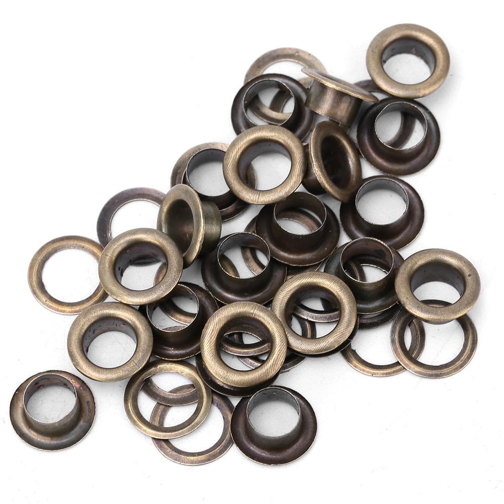 100 Pcs Brass Cloth DIY Tool Knitting Accessory Anti Rust Leather Craft Eyelet(Bronze 17mm) 14mm