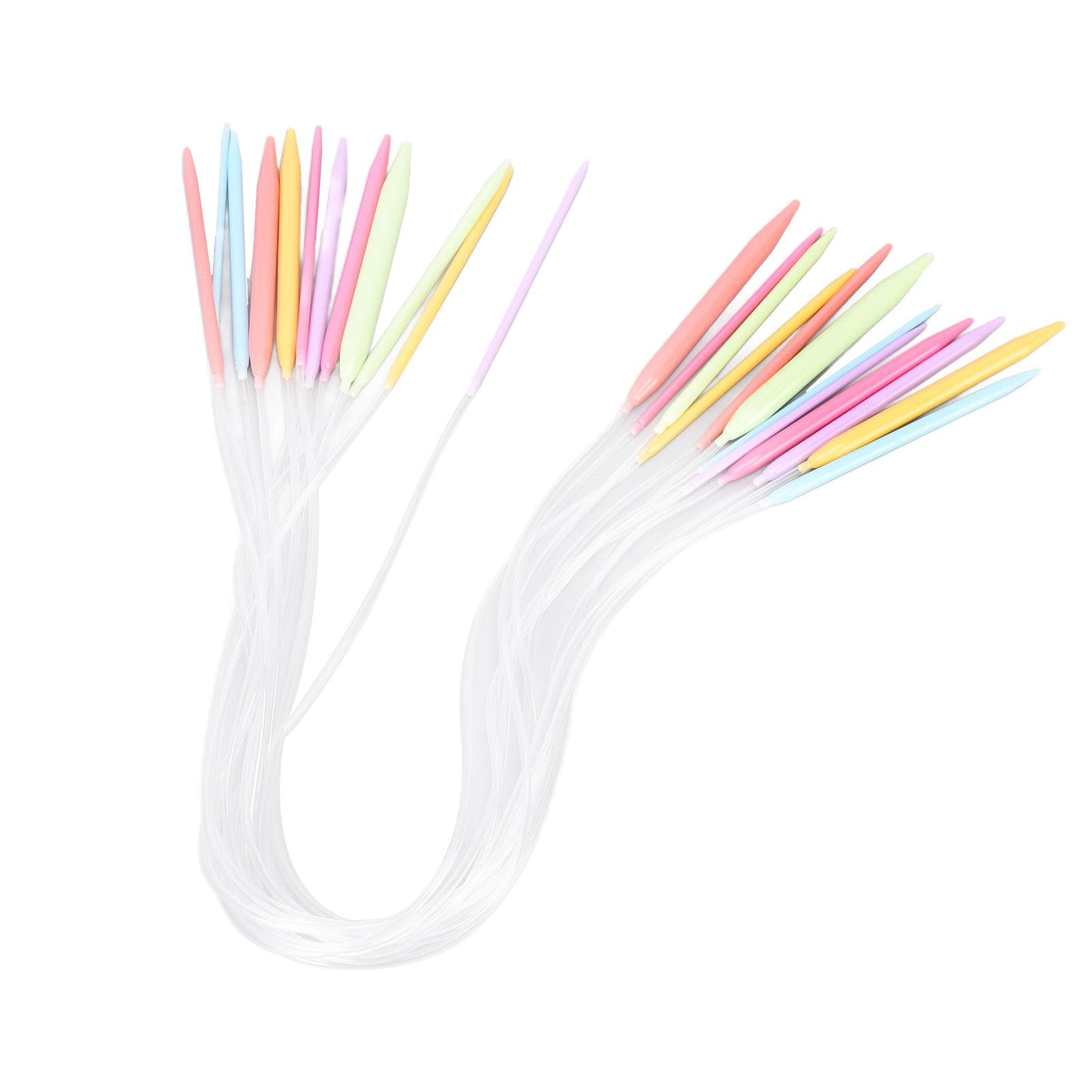 12Pcs Circular Needles 12 Sizes 3.5mm to 12mm Use Easily Sweater Knitting Needle Set with