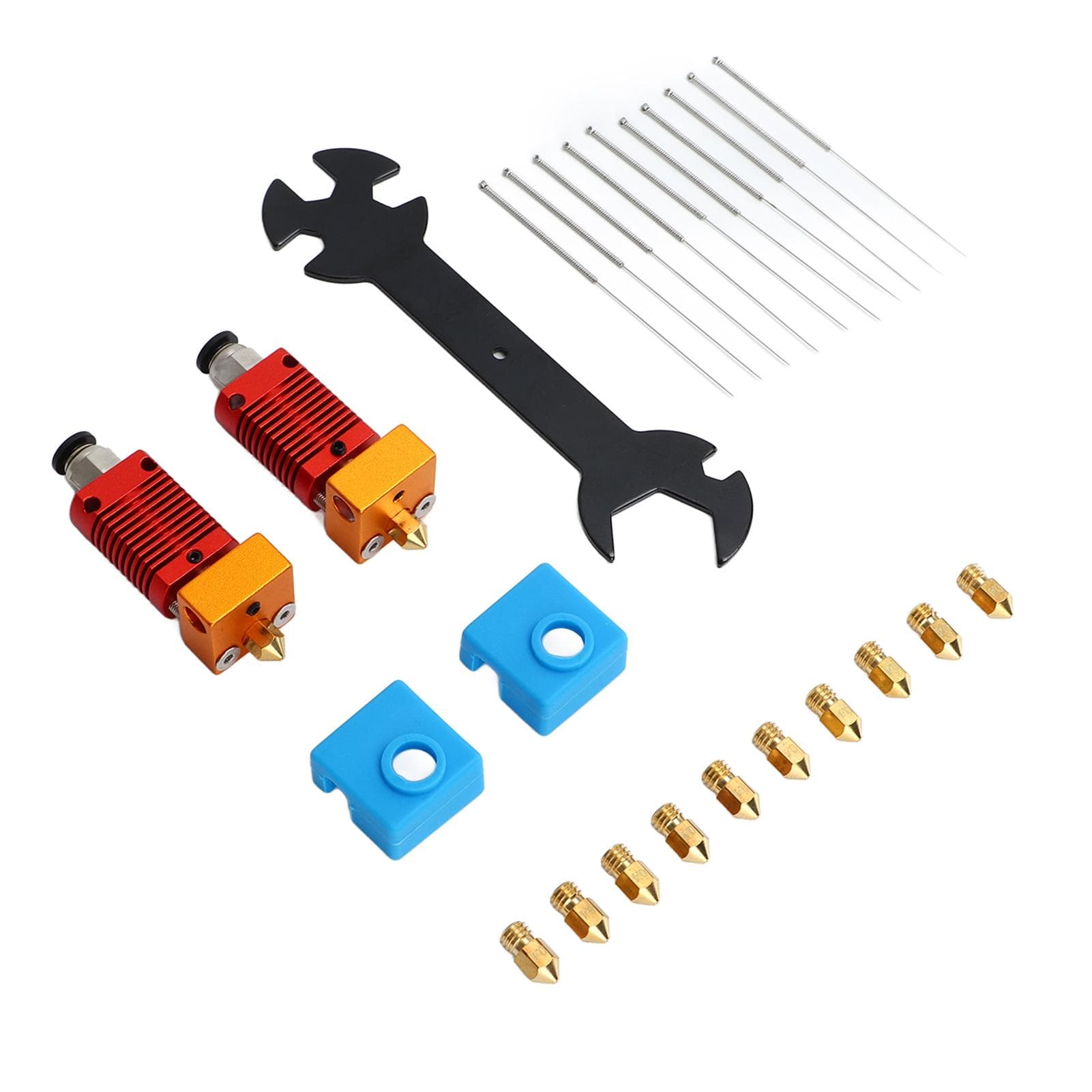 Extruder Hotend Nozzle Cleaning Kit with MK8 Nozzle Needle 5 in 1 Wrench for Ender 3 Pro V2