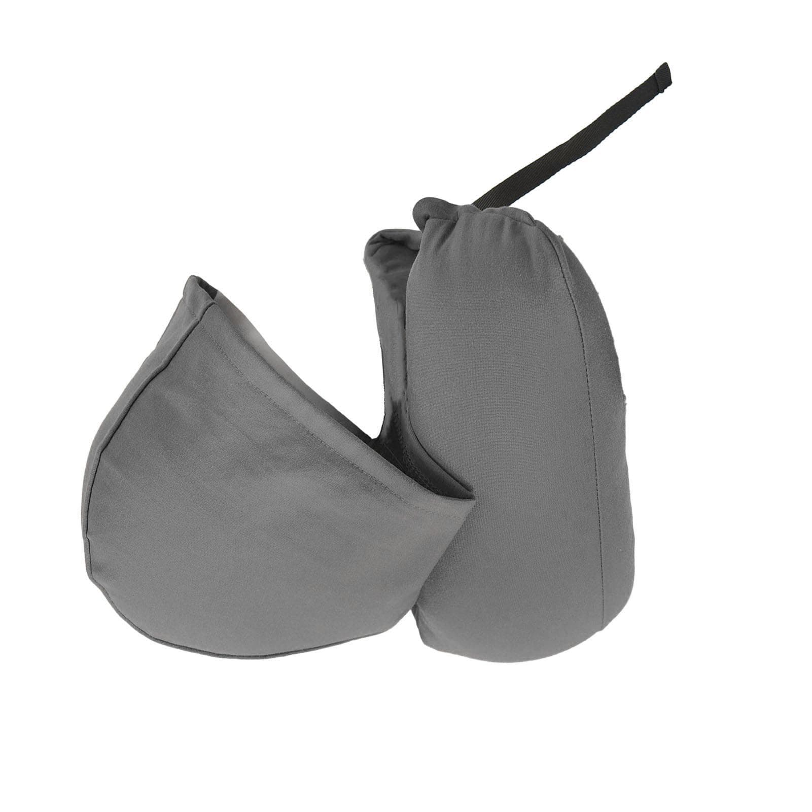 Hoodie Travel Pillow Hooded Neck Pillow Adjustable Ergonomic Travel Neck Pillow for Airplane Flight
