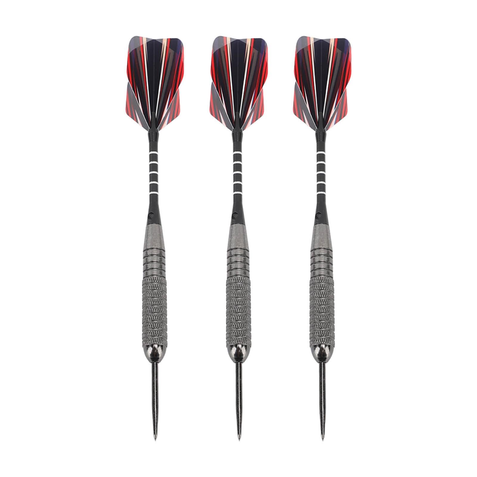 3PCS Metal Tip Darts Set for Dartboard Iron Aluminum Professional Darts with Shafts Barrels Storage