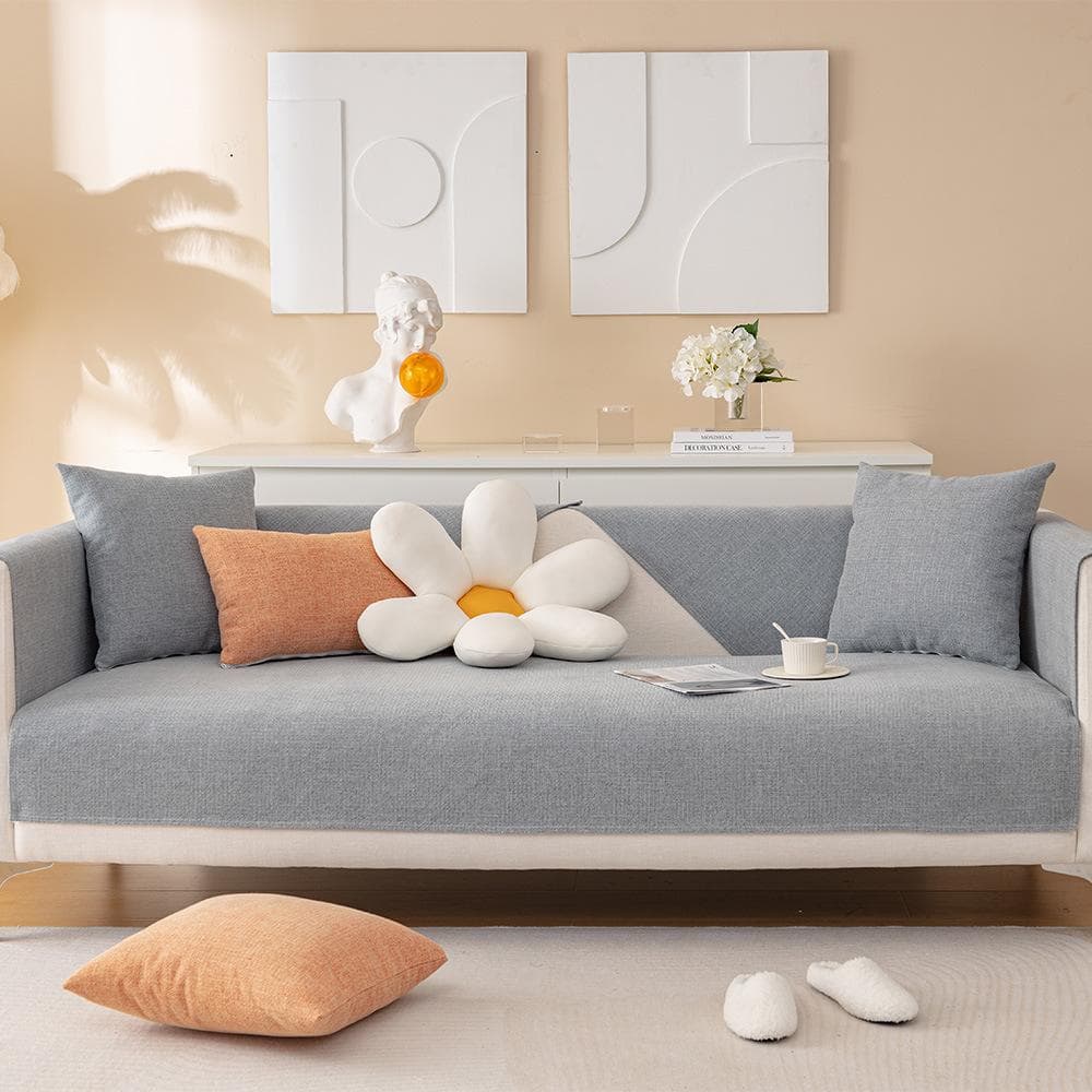 Universal for All Seasons Chenille Sofa Cover New Non-slip Couch Cover Living Room Sofa Backrest Armrest Chair Protector Cushion 70x70cm 1pcs
