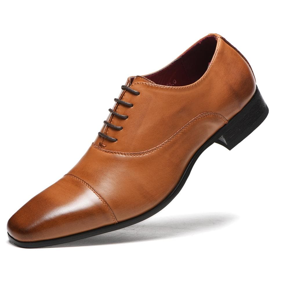 2019 Men's Shoes Men's Business Shoes Formal Shoes Men's Casual Breathable Loafers 43 brown