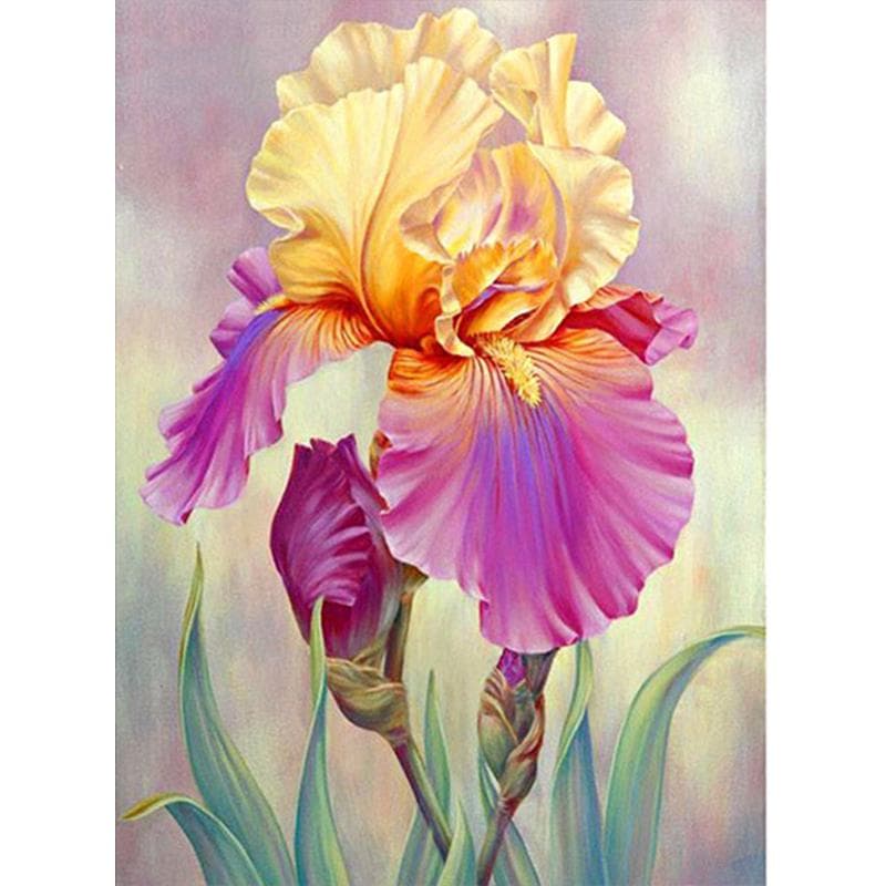 5D DIY Diamond art Embroidery home decoration Flower diamond painting cross stitch gift 20X30CM light blue