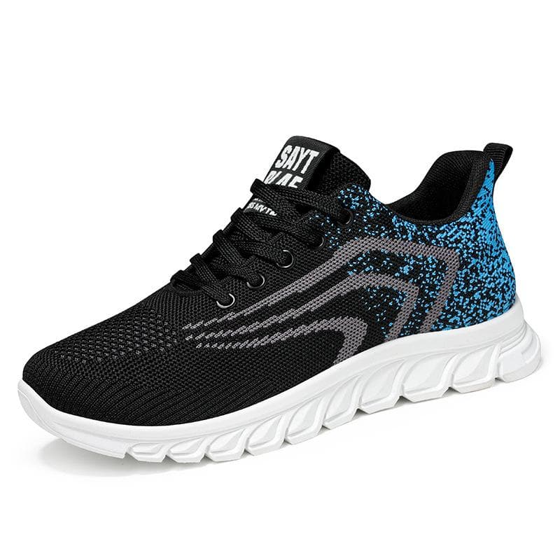 Sports Shoes Men's Spring New Running Shoes Breathable Korean Style Trendy Casual Shoes Fashion Lace-up Shoes Men 44