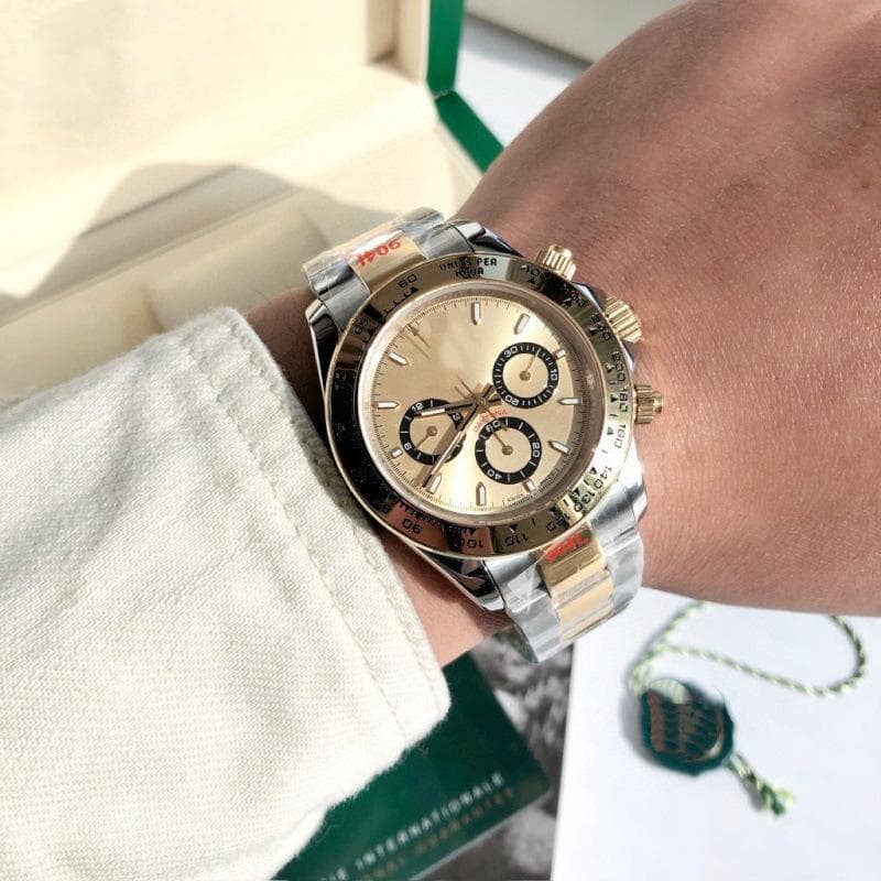 Rolex Daytona Series Men's Two-Tone Panda Automatic Mechanical Watch