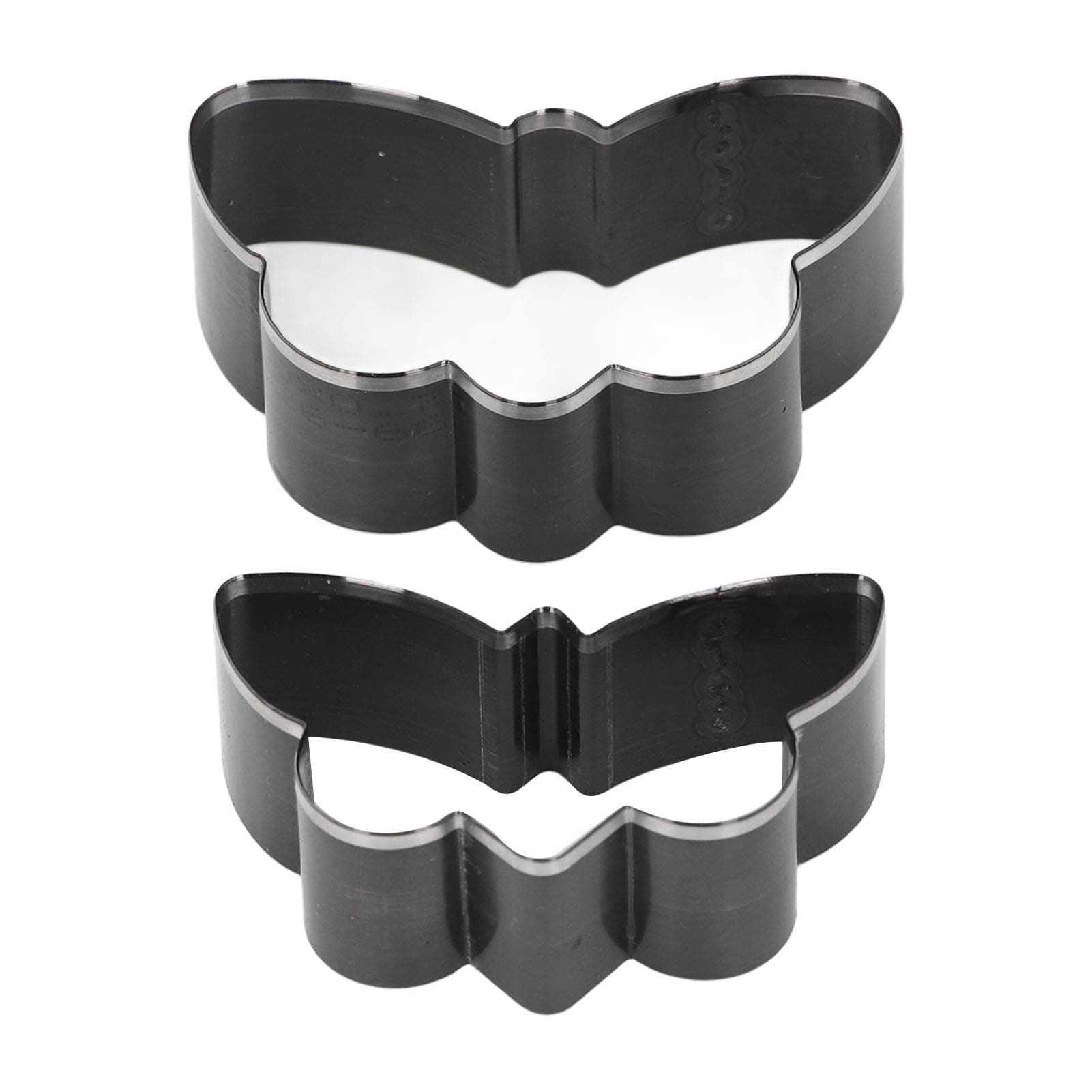 2 Pcs Butterfly Leather Cutting Die Alloy Steel Leather EVA Fabric Paper Rubber Silicone Die Cutter