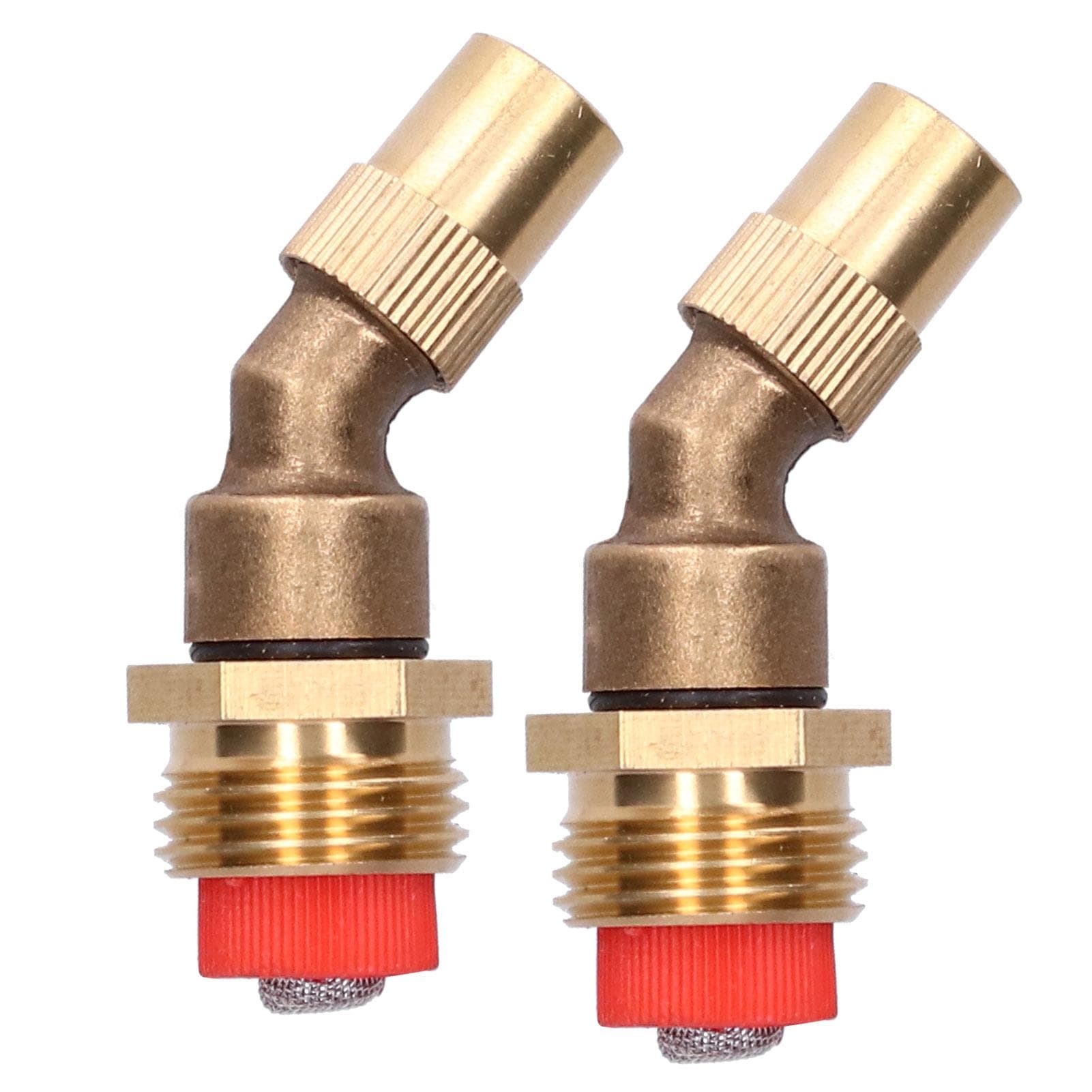 2Pcs Adjustable Atomizing Elbow Sprayer with Filter G1/2 Male Thread Irrigation Nozzle
