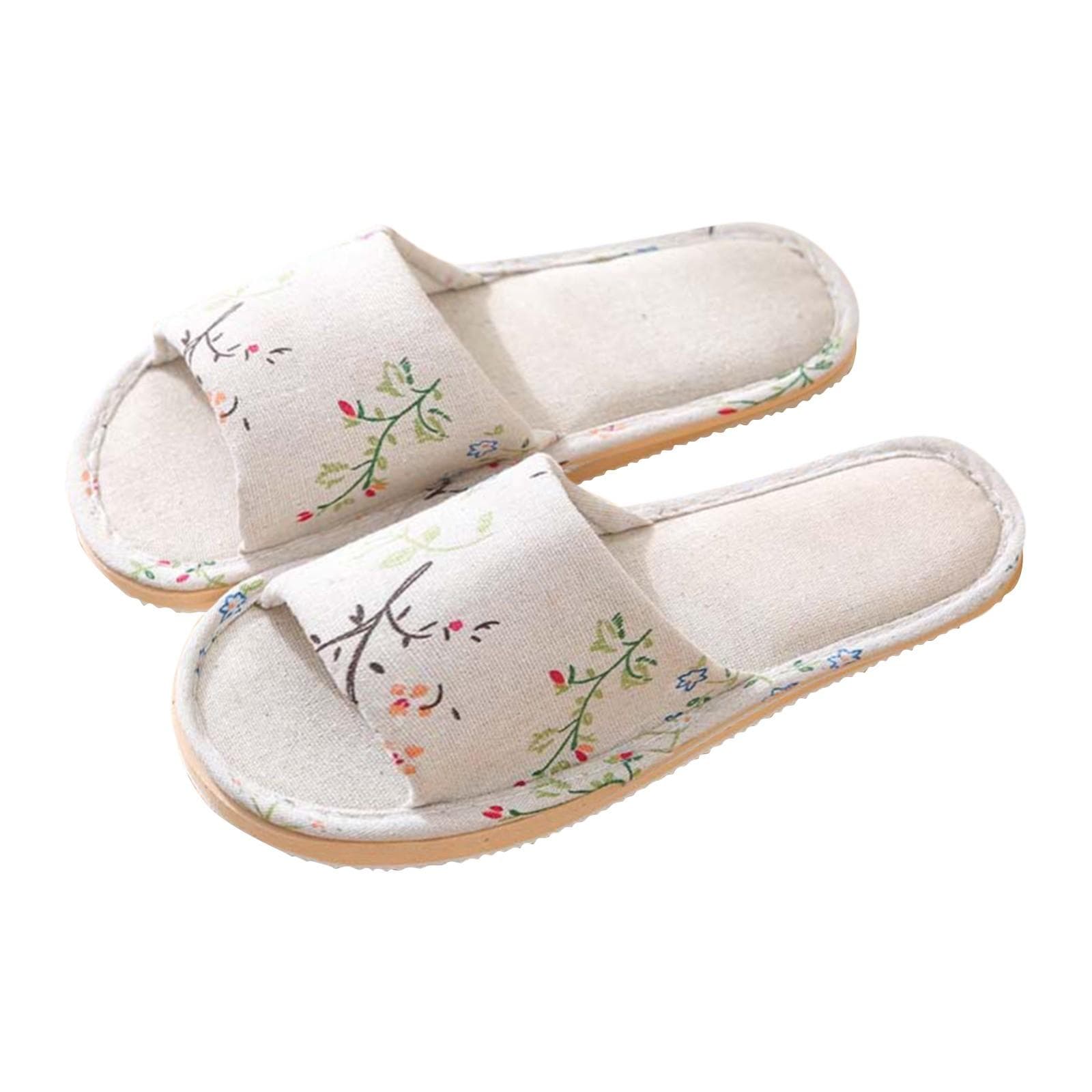Womens Mens Couples Fashion Casual Home Slippers Indoor Floor Flat Shoes Sandals 39-40