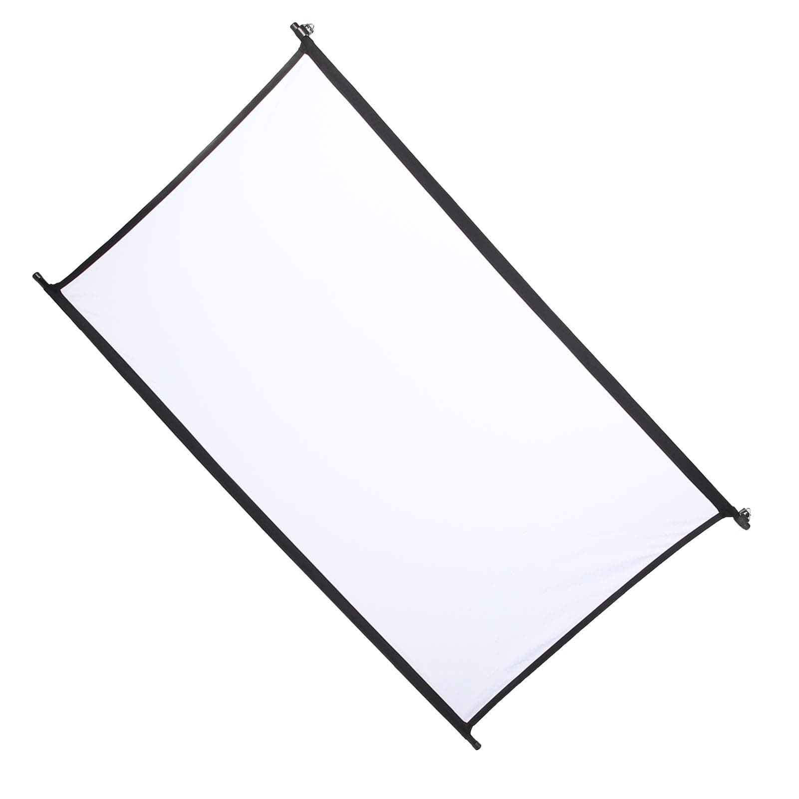 Projection Screen HD Foldable Portable Wrinkle Resistant Wall Mounted Projector Movie Screen for 84 Inch