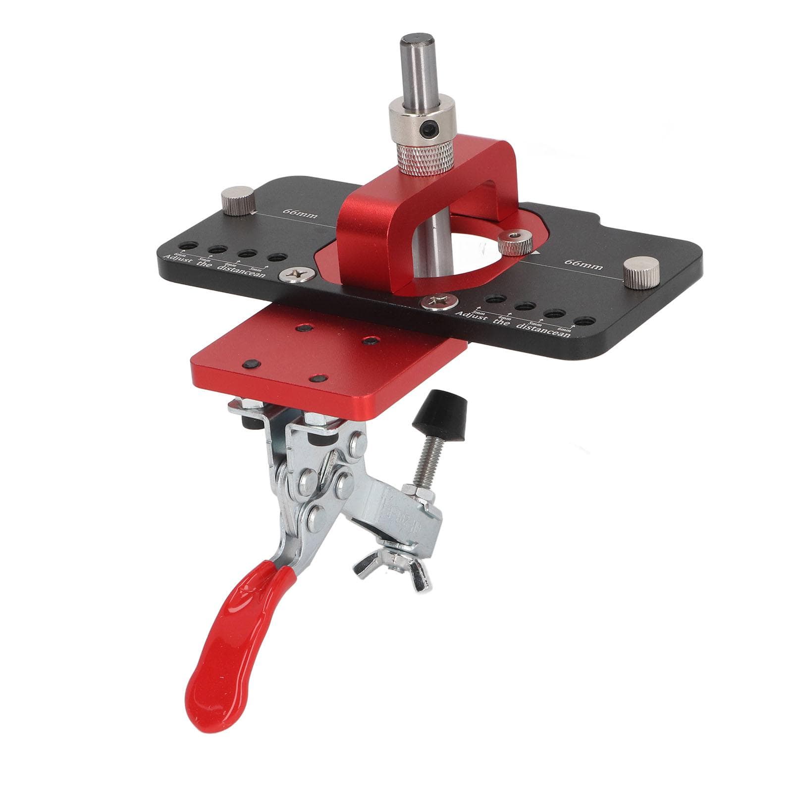 Hinge Jig Kit Aluminum Alloy Cabinet Door Boring Drilling Hole Puncher Accurate Locking Woodworking