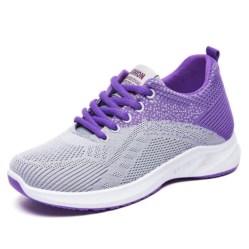 Sports Shoes Women's Spring New Casual Women's Shoes Breathable Flying Woven Student Shoes Fashion Shoes Women 41