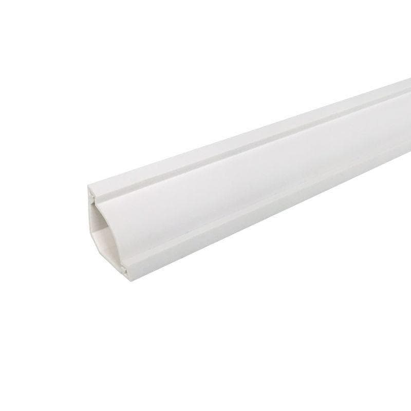 Self-Adhesive Triangle Trunking Surface Mounted PVC Decorative Right Angle Invisible Trunking 25*25mm【50cm*2pcs】 white