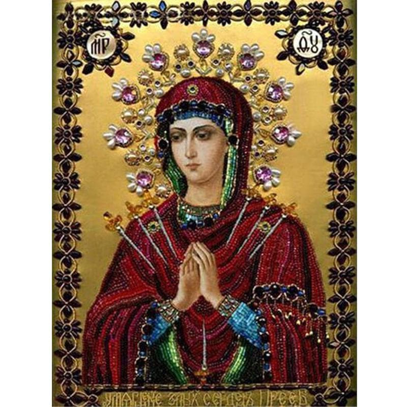 Diamond Mosaic 5D DIY Diamond Painting Cross stitch Religious Icon  Diamond Embroidery 20X30CM