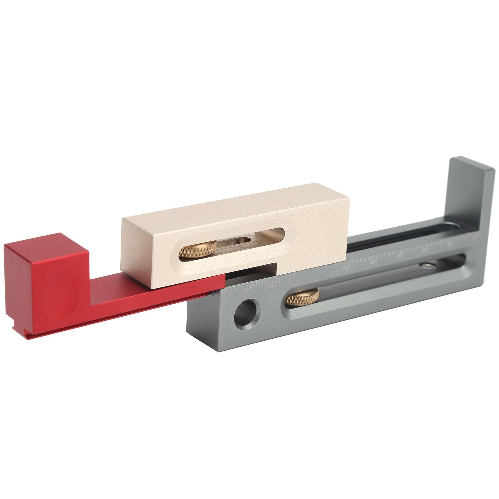 Table Saw Slot Adjuster Precise Movable Measuring Block Mortise Tenon Tools for Woodworking