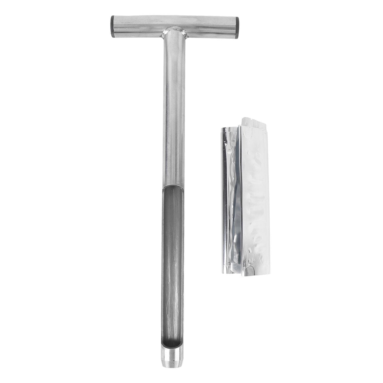 Soil Sampler with 2 Sampling Bags Reusable Stainless Steel T Handle Soil Probe for Plant Care