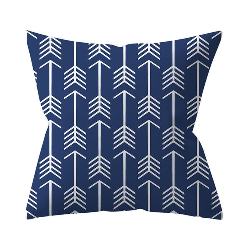 Navy Blue Mandala Nordic Geometric Pillowcase 45x45 Cushion Cover Decorative Pillow Sofa Cushion Home Decor Polyester 50x50cm