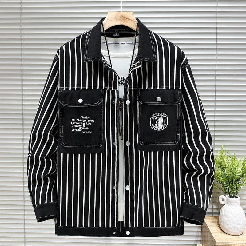 Plus Size Big & Tall Men's Denim Jacket Workwear Casual Oversized Collared Coat 4XL-12XL 9XL