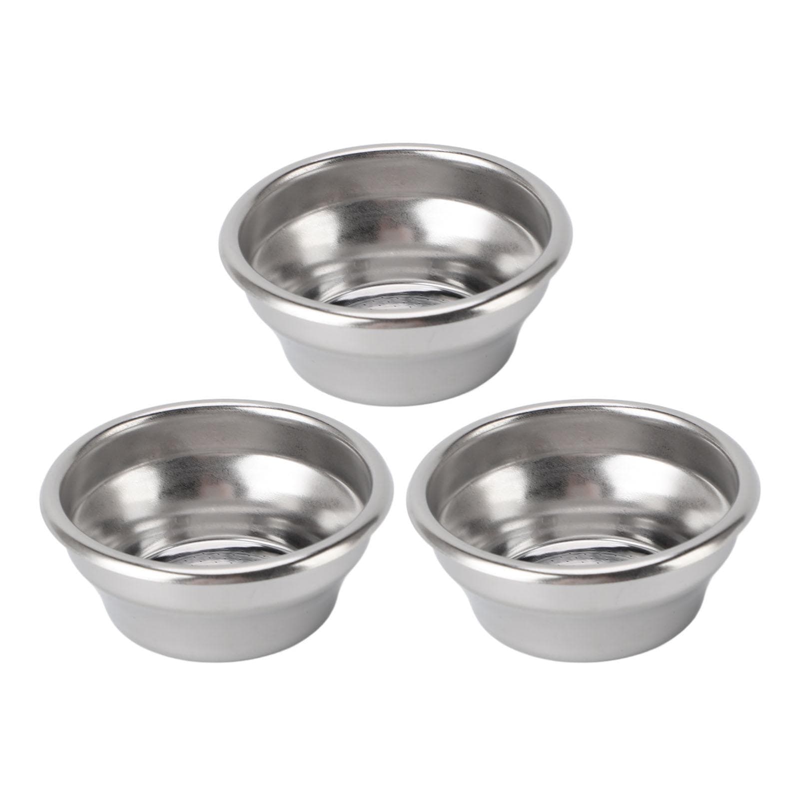 3pcs 54mm Coffee Filter Basket Stainless Steel Portafilter Basket Cup for 54mm Coffee Machine