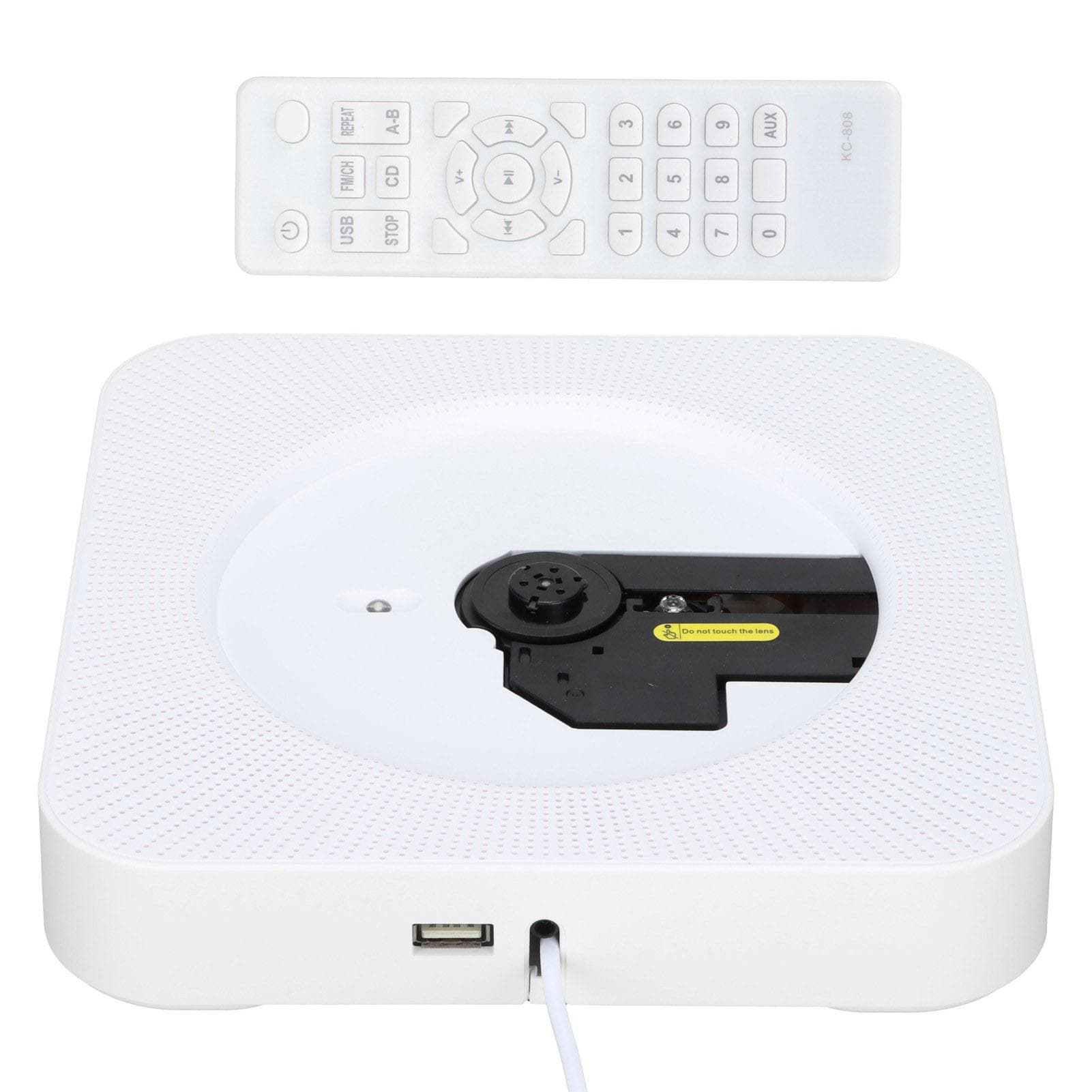 Wall Mounted CD Player Portable Remote Control Bluetooth Music CD Player for Home Wall DecorationUK EU Plug
