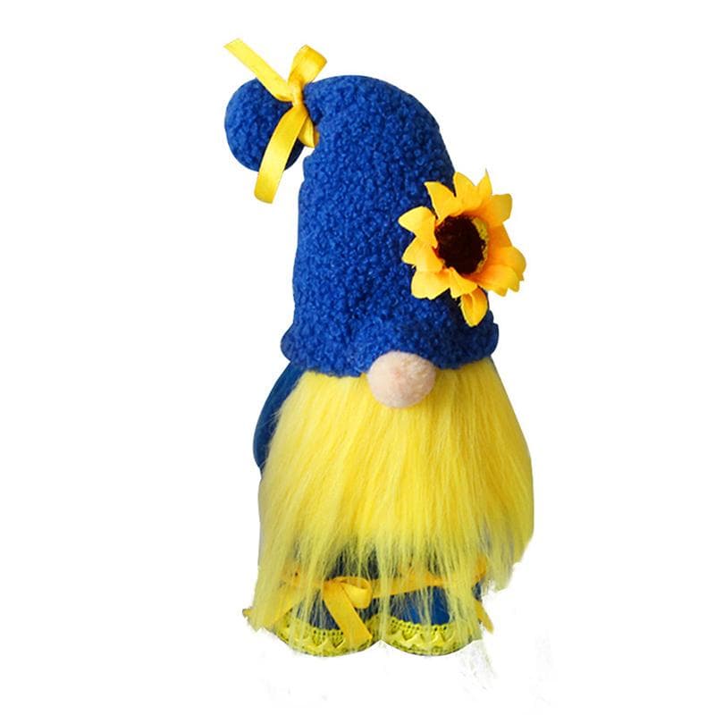 Faceless Doll Vivid Appearance Soft Touch Cloth Comfortable Swedish Sunflower Gnome Doll Home Decoration