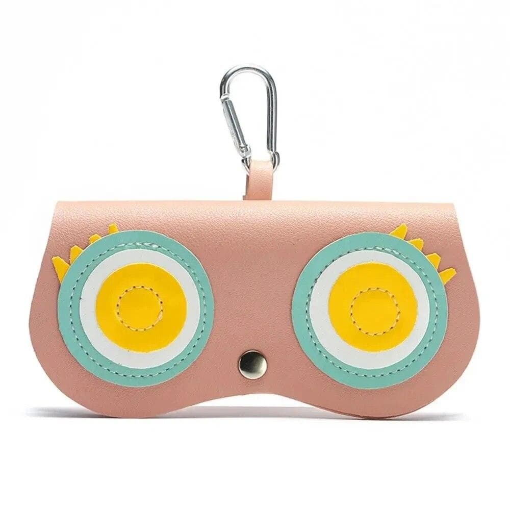 Cartoon Women Portable Sun Eye Glasses Box PU Leather Eyewear Case Sunglasses Cute Protection Bags