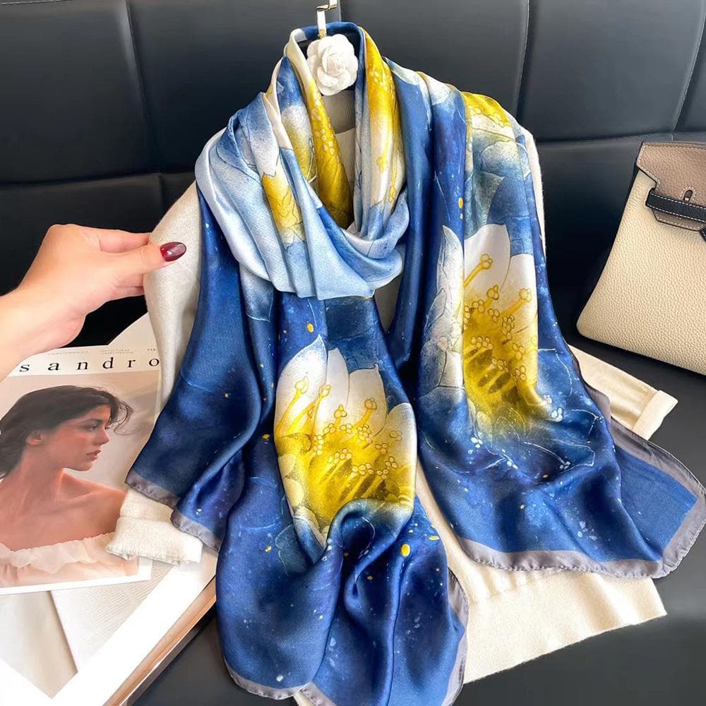 Summer Time Long Scarves, Travel Scarves, Versatile Lightweight Shawls 180*90cm
