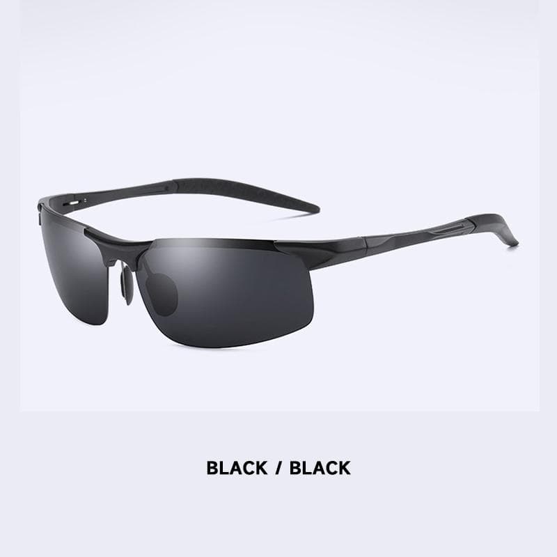 High Quality HD Sunglasses Men UV400 Protection Rectangle Vintage Designer Eyewear for Driving Fishing