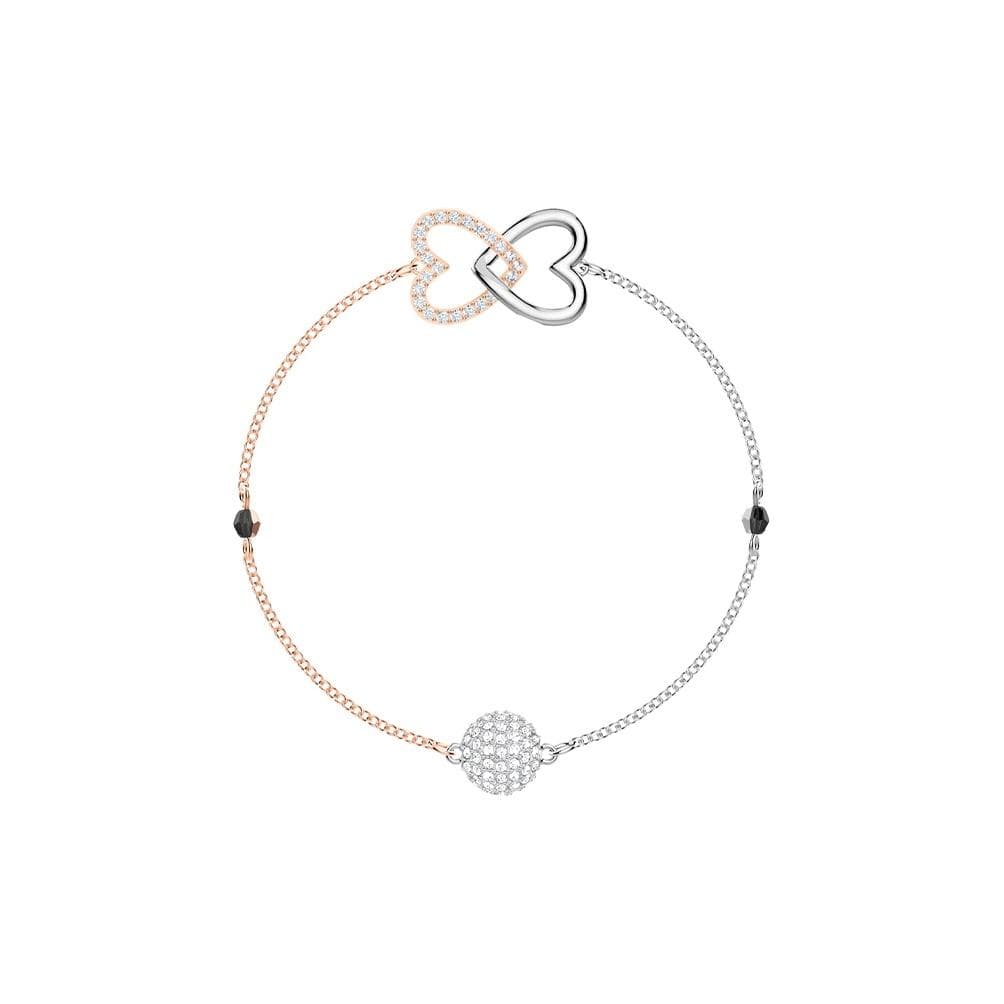 Swarovski Remix Heart Link Classic Bracelet Women bracelet Rose-Gold White 5412330 M