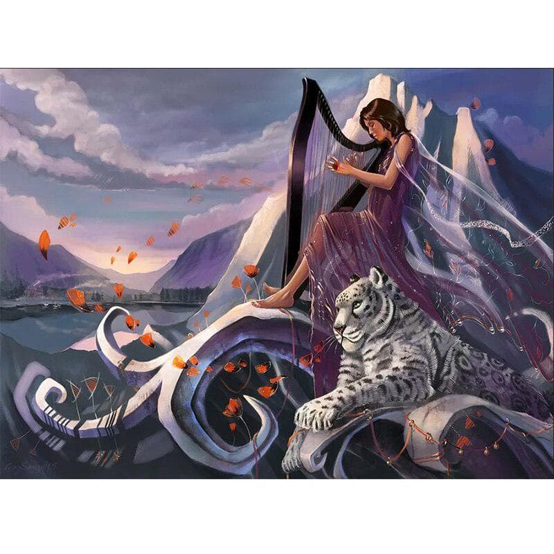 Diamond Painting Embroidery Mosaic Beauty and Beast Landscape Cross Stitch Kits Mosaic Canva Picture 20X30CM