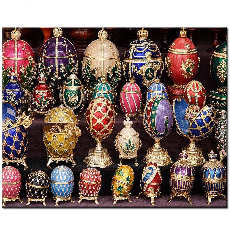 5d DIY Diamond Painting Colorful Dragon Egg Full Drill Mosaic Cross Stitch Diamond Embroidery 20X30CM