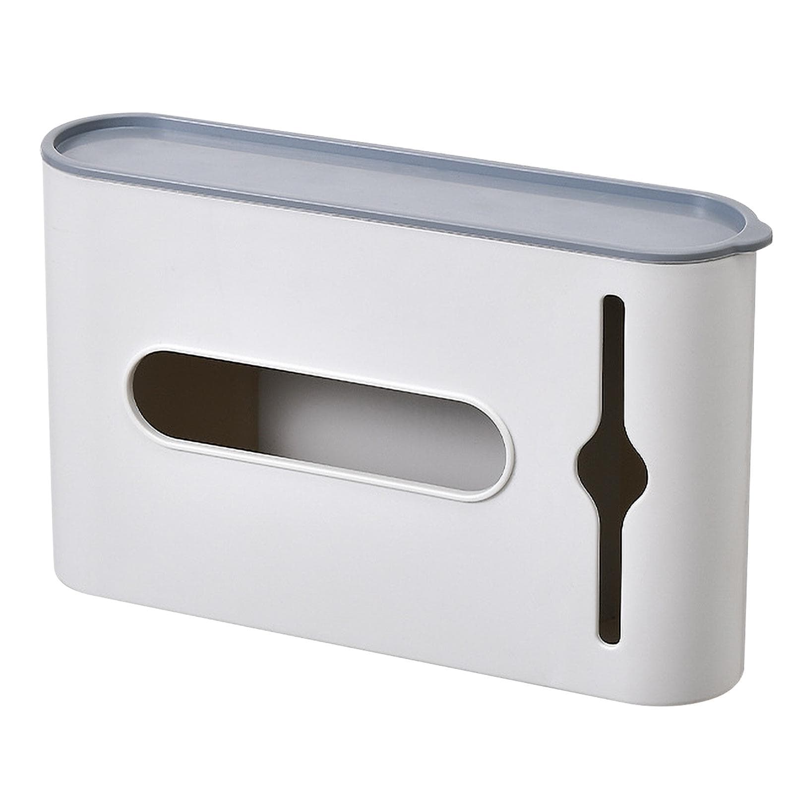 Garbage Bag Storage Box Rubbish Bin Bags Dispenser Self Adhesive Wall Mount Plastic Bag Holder white