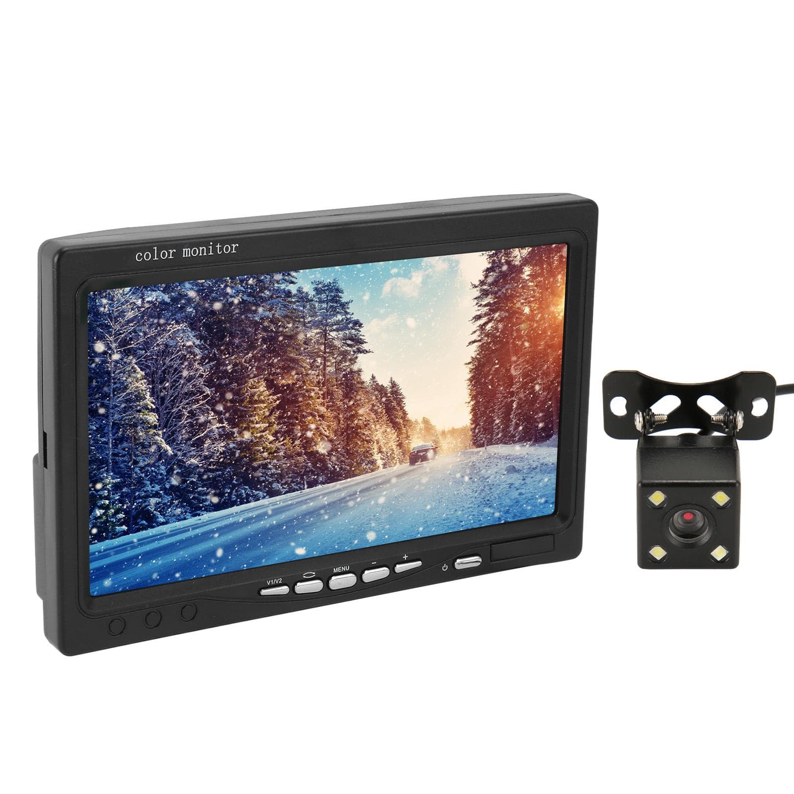 7 Inch TFT LCD Car Color Rear View Monitor Screen Night Vision IR Remote Control Vehicle Backup